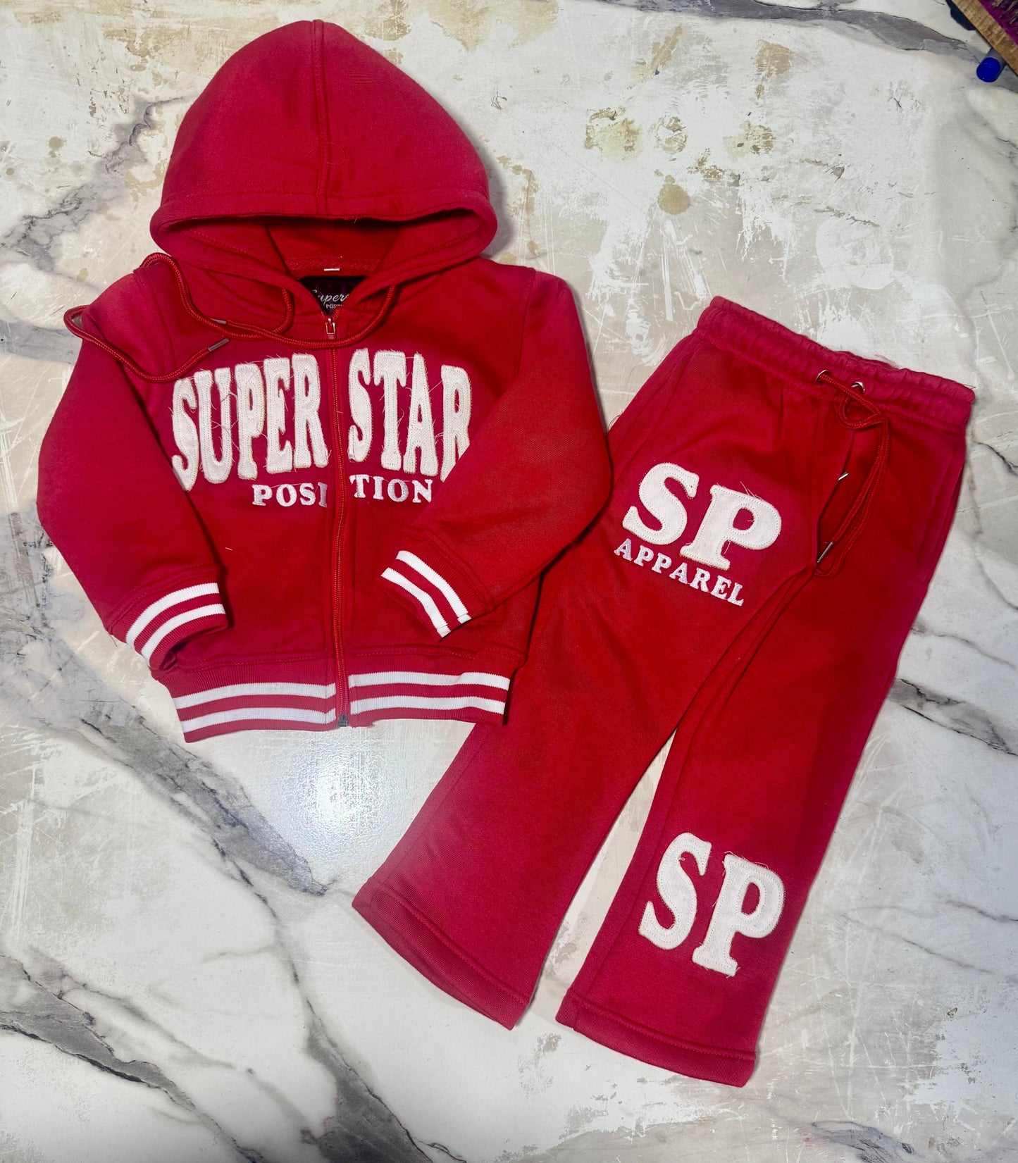 SP kids red sweatsuit