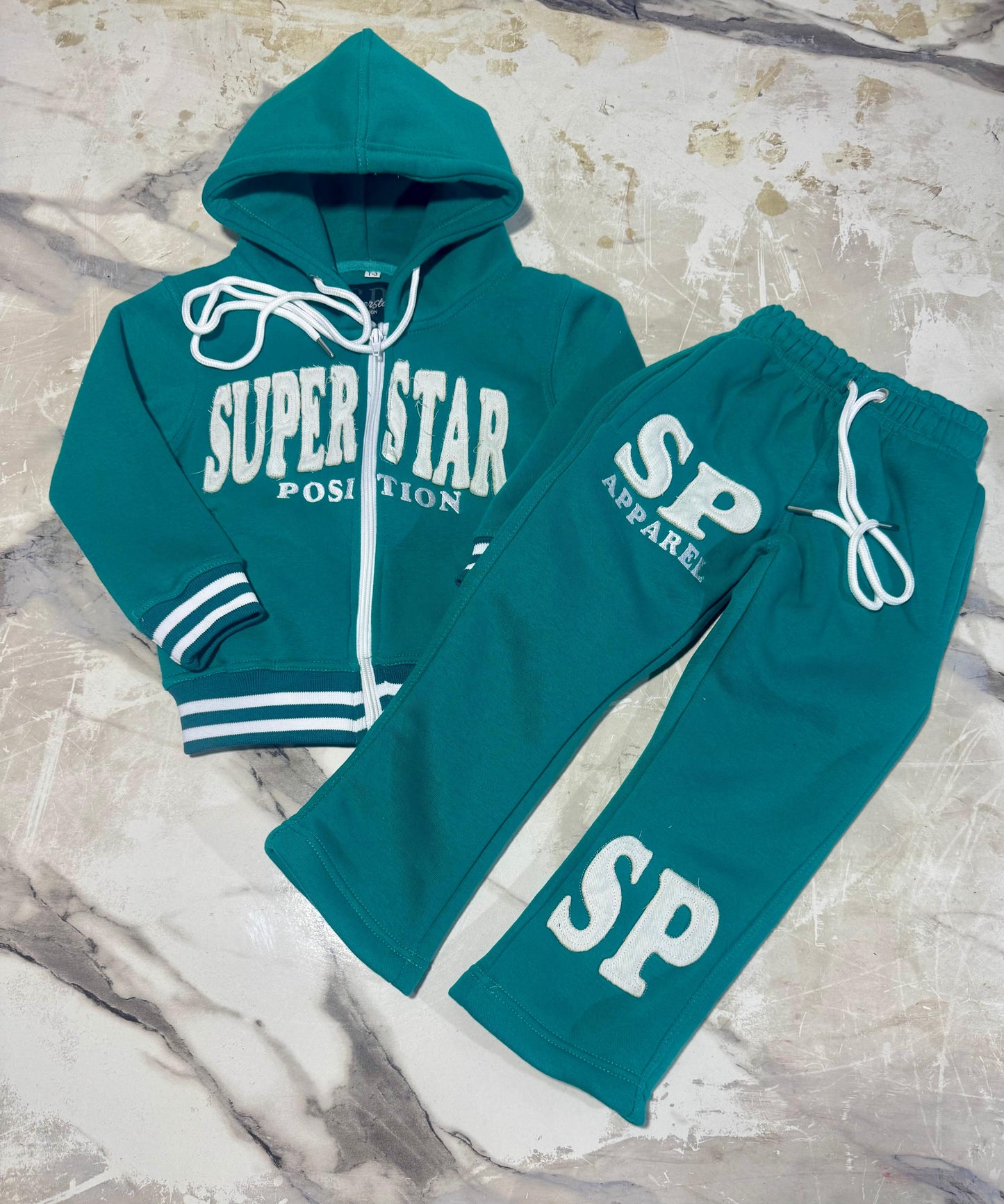 SP kids sweatsuit TEAL