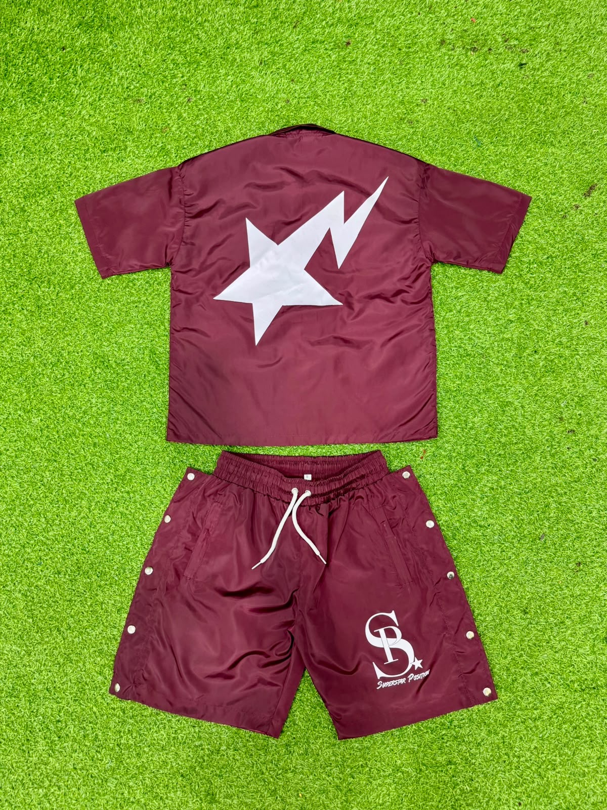 SP windbreaker set (burgundy)