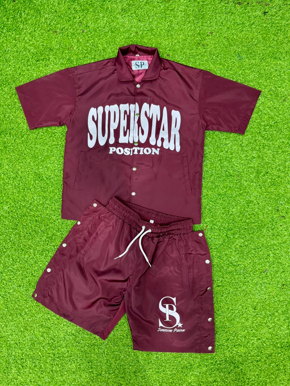 SP windbreaker set (burgundy)