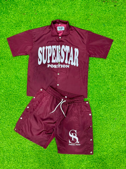 SP windbreaker set (burgundy)